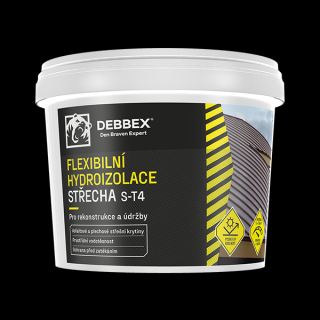 Flexibilní hydroizolace STŘECHA S-T4 12 kg kbelík šedá