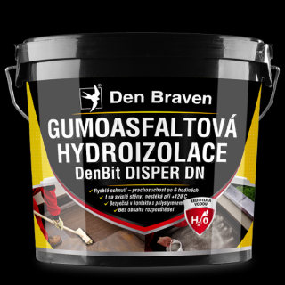 Gumoasfaltová hydroizolace DenBit DISPER DN 10 kg kbelík