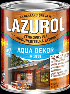 Lazurol Aqua dekor dub 0,7kg (Tenkovrstvá vodouředitelná lazura )