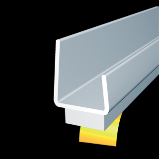 Lemovací profil s dilatační páskou 12,5 mm × 2,5 m bílá