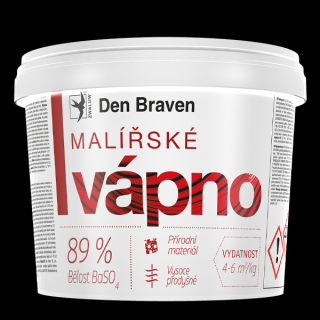 Malířské vápno 11 kg kbelík bílá - bělost min. 89%