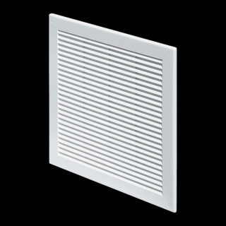 Mřížka větrací se síťovinou 150 × 150 mm bílá
