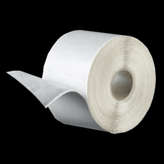 Páska FLEECEBAND (butylový pás s textilií) 80 mm × 1 mm, délka 10 m bílá textilie