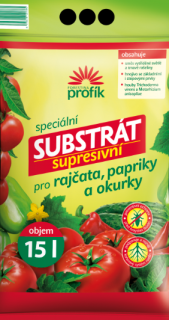 Substrát pro rajčata, papriky a okurky 15l