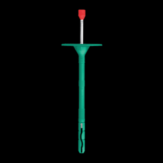 Talířová hmoždinka PM 10 s kovovým trnem, natloukací, krátký rozpon Ø 10 mm / 120 mm zelená
