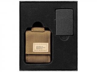 30057 Sada taktické pouzdro + Zippo zapalovač 26075 Black Crackle™