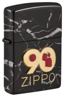 Benzínový zapalovač ZIPPO 90th Anniversary Commemorative (Výroční model k 90. výročí společnosti Zippo)