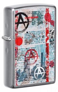 Benzínový zapalovač Zippo Anarchy Design