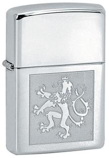 Benzínový zapalovač Zippo Czech Lion in Square 22650