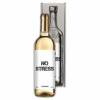 Dárkové bílé víno 0,75 l Chardonnay – No Stress
