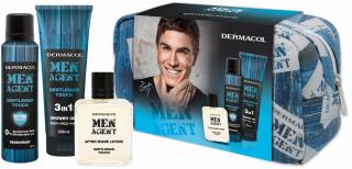 Dermacol Men Agent Gentleman Touch sprchový gel pro muže 250 ml + deodorant sprej 150 ml + voda po holení 100 ml + etue, kosmetická sada