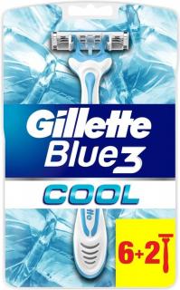 Gillette Blue 3 Cool 3 břitý holicí strojek pro muže 8 kusy