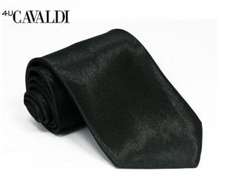 Pánská kravata černá Cavaldi