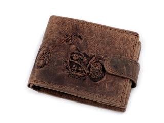 Pánská peněženka kožená pro motorkáře