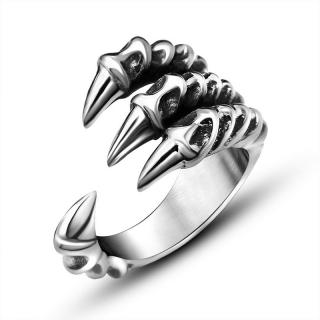 Prsten z chirurgické oceli Gothic Dragon SA804