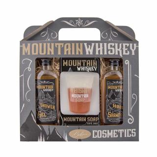 Sada kosmetiky Mountain Whiskey – gel 100 ml, mýdlo 70 g a šampon 100 ml