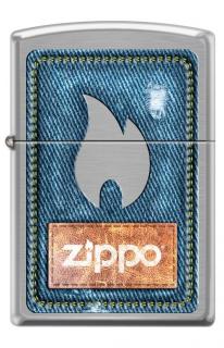 Zapalovač Denim Zippo and Flame