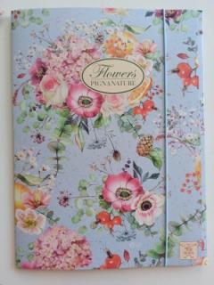 3chlopňové desky Pigna Nature Flowers - A4, mix motivů Motiv: Šípky na fialovém podkladu