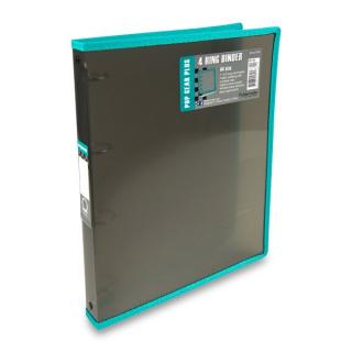 Folder Mate 4 kroužkový pořadač Pop Gear Plus A4 30 mm modrý Barva: Kouřový