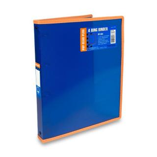 Folder Mate 4 kroužkový pořadač Pop Gear Plus A4 30 mm modrý Barva: Modrý