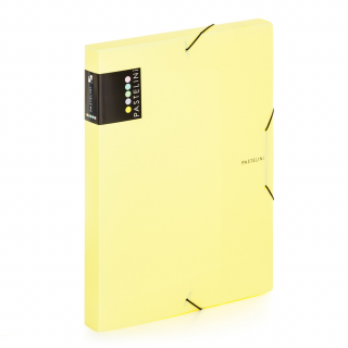 Karton P+P 2-578 Pastelini krabice PP s gumou žlutá A4
