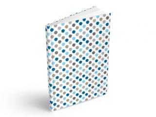 MFP Záznamová kniha A4 Modré puntíky 100 listů - čistá