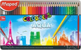 Pastelky Maped Color'Peps Metal Box Aqua - 36 barev + štětec