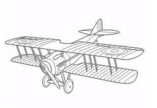 Šablona na pískový obrázek - letadlo