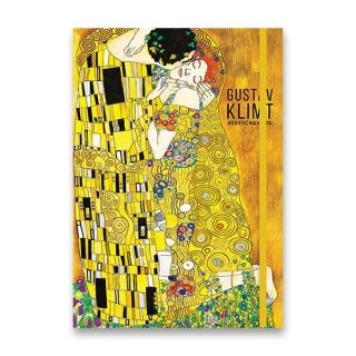 Shkolyaryk Skicák Klimt&Van Gogh A5, tečkovaný 80 listů tvrdé desky