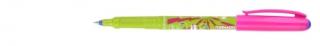 Školní pero TORNADO Boom 2675 Barva: Fialové víčko, zelené tělo