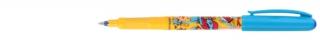 Školní pero TORNADO Boom 2675 Barva: Modré víčko, žluté tělo