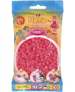 Zažehlovací korálky Hama 1000 ks - jednotlivé barvy Barva: neonově červené
