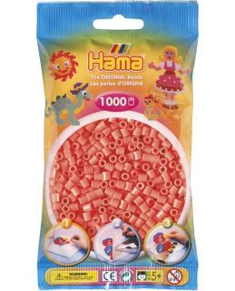 Zažehlovací korálky Hama 1000 ks - jednotlivé barvy Barva: pastelově červené