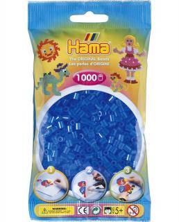 Zažehlovací korálky Hama 1000 ks - jednotlivé barvy Barva: průhledné modré