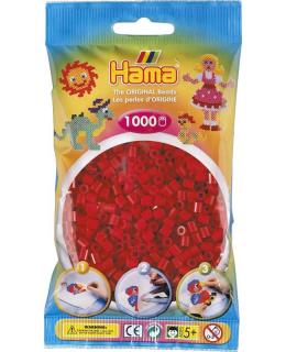 Zažehlovací korálky Hama 1000 ks - jednotlivé barvy Barva: tmavě červené