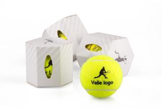 Reklamní míček s LOGEM KLIENTA Balení míčů: Papírová bílá tuba na 1 míč, Počet míčů: 121 až 500ks