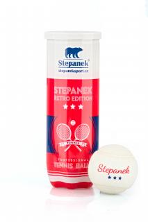 Tenisové míčky Stepanek RETRO (3ks)