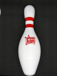 Originální narozeninová bowlingová kuželka  (Dřevěné jádro - výrobce QubicaAMF)