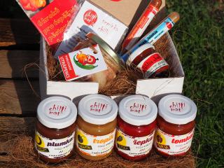 Chilli dárek velký - Paleta chutí - pochoutky + semínka