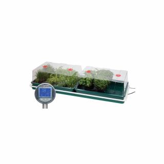 Garland skleník 2XL Jumbo Professional Variable, tvrdý plast, vyhřívaný s termostatem, 120x41x25 cm