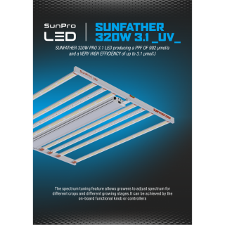 SunPro SUNFATHER 320W -3.1 UV- LED