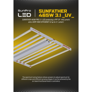 SunPro SUNFATHER 465W -3.1 UV- LED