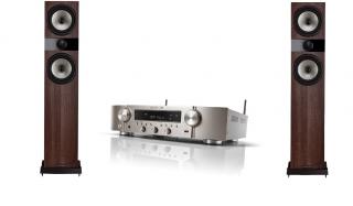Fyne Audio F303+Marantz NR1200 - sloupové reprosoustavy Barva: Fyne Audio F303 walnut + Marantz NR1200 Silver