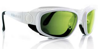 Brýle na lyžování MODULAR 1 Esprit čočky: světle zelené zesilující zrcadlo, rám: bílý lesklý