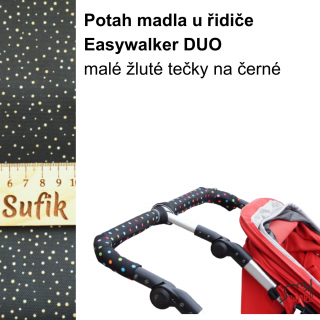 EW DUO Potah madla u řidiče žluté tečky na černé