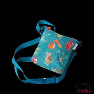 Kabelka crossbody A6 dráčci