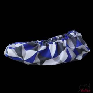 Návleky na boty 32-38 trojúhelníky modré
