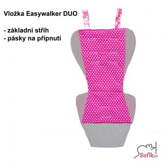 Vložka do kočárku EASYWALKER DUO základní střih NA PŘÁNÍ (nelze zaslat na dobírku)