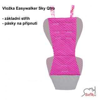 Vložka do kočárku EASYWALKER SKY/Qtro základní střih NA PŘÁNÍ (nelze zaslat na dobírku)