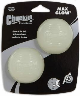 Chuck IT! Míček Glow Medium 6,5 cm - svítící - 2 na kartě